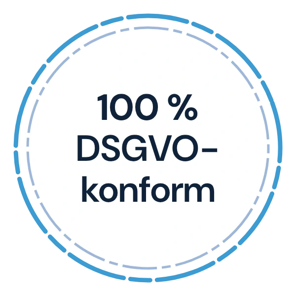 Siegel: 100 % DSGVO-konform