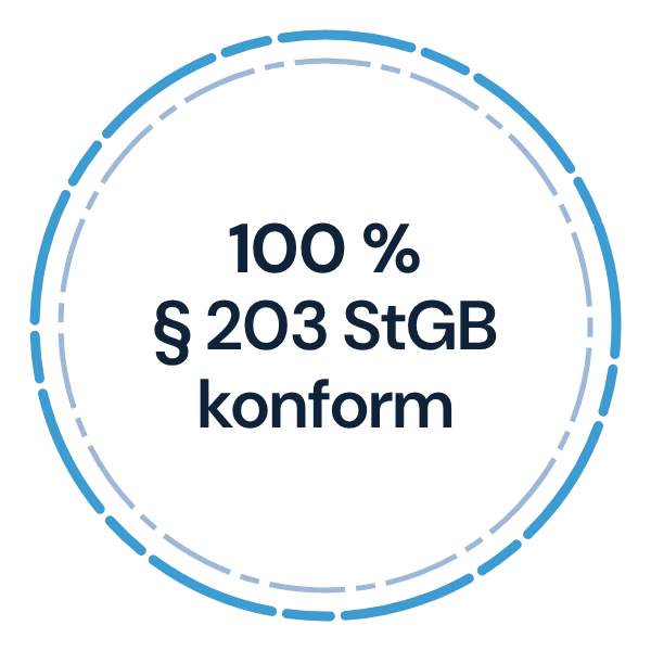 Siegel: 100 % § 203 StGB konform
