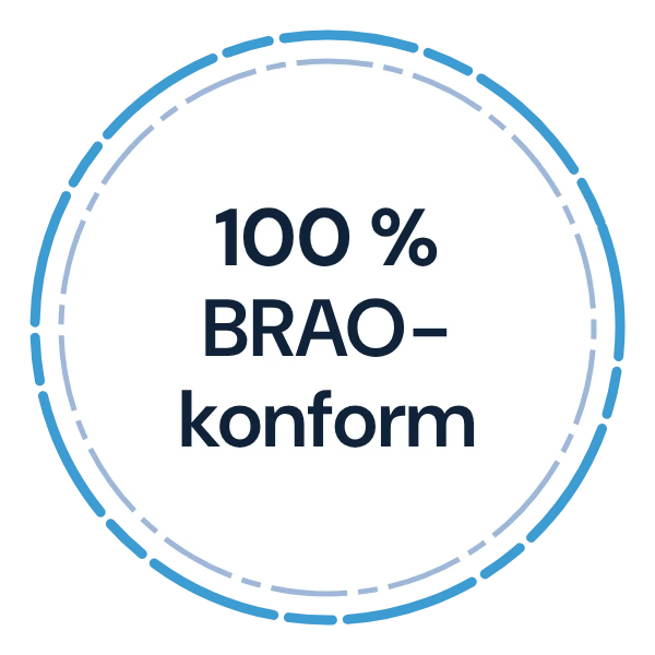Siegel: 100 % BRAO-konform